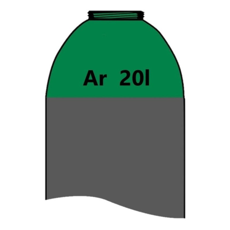 Náplň Argon 20 litrů - 200 bar (typ 4.6)