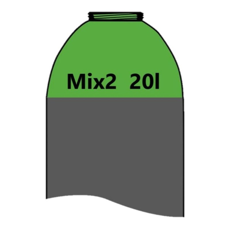 Náplň Mix 20 litrů - 200 bar (typ 2% CO2)