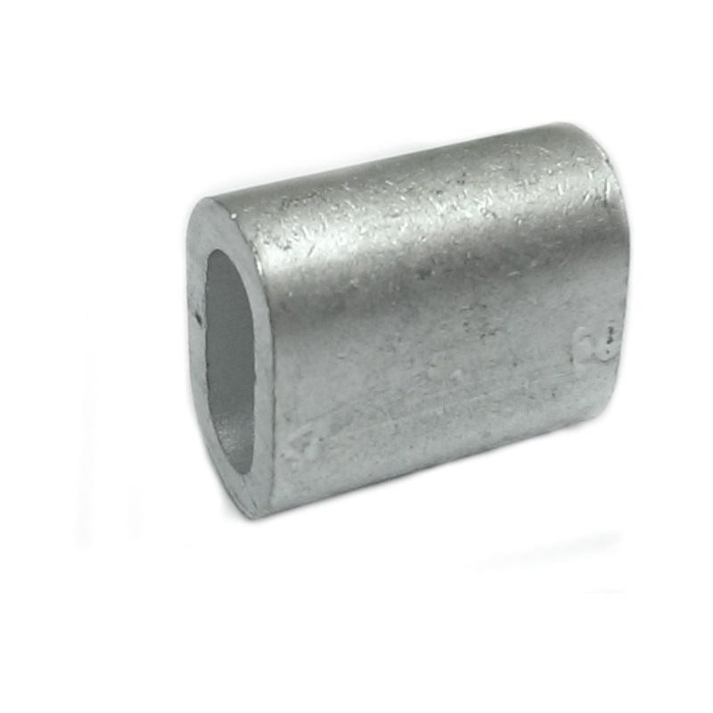 Objímka Al na ocelové lano 6,0 mm