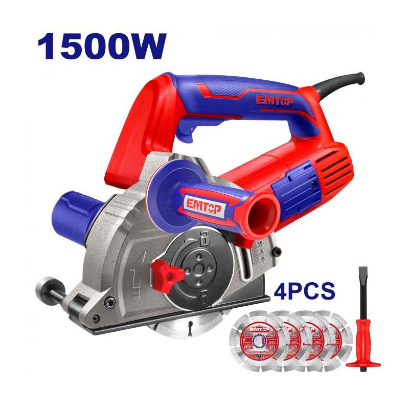 EMTOP Drážkovací fréza do zdiva 1500W 125mm